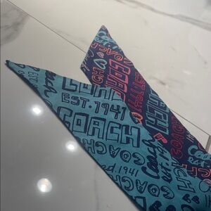 Coach Vibrant Logo Print Scarf